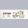 Stick on the tile "Kitchen with bulbs" 30x90 cm