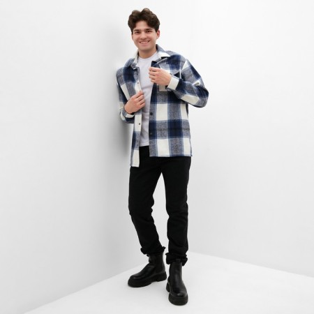 Male shirt in the MIST cage, size 56, blue-2