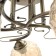 Steel Stewsvelight Nicole 5x60W E27, bronze 55x55x28 cm