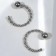 Piercing "Ring" Painted, d = 0.8 cm, pair, color silver