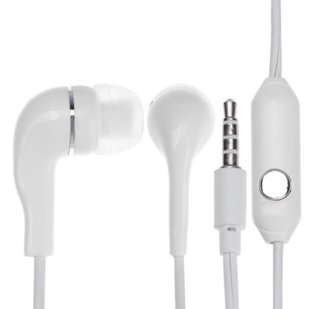 Smartbuy S4 SBH-012K headphones, vacuum, microphone, 93 dB, 16 Ohms, 3.5 mm, 1 m, white