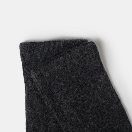 Women's hetras from Mongolian wool, black color-1