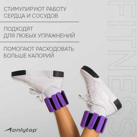 Tears onlytop, 2 pcs. x 0.5 kg, purple color-1