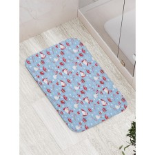 Bathroom mat “New Year's mood”, anti -slip, size 52x77 cm