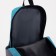 School backpack, lightning department, external pocket, blue/gray color