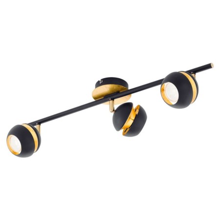 Nocito 3x3.3W GU10 lamp, black, gold