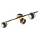 Nocito 3x3.3W GU10 lamp, black, gold
