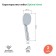 Shower watering can Iddis Optima Home OPH1F98I18, 231x98x31 mm, chrome