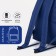 School backpack of textiles on lightning, 1 pocket, “ZFTS”, blue color