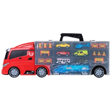 Auto -VOBIS GIVITO "My City", with cars, with tunnel, red color, 59 cm-3