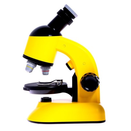 Children's microscope "Young scientist" Frendering x100, x400, x1200, backlight, yellow color-2