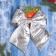 Jewelry decoration "Bow Losk" 24x26 cm, silver