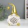Souvenir Ceramics Light "Gnome in a gold cap with a star" White 11.6x10.7x19.3 cm