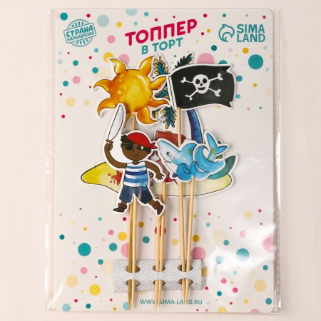 Set for decoration "Pirate Party", set of 6 pcs.-6