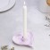 Gypsum Climber "Heart", 14x2.5cm, marble with purple stripes