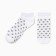 Women's socks "hearts, white color, rr 23-25