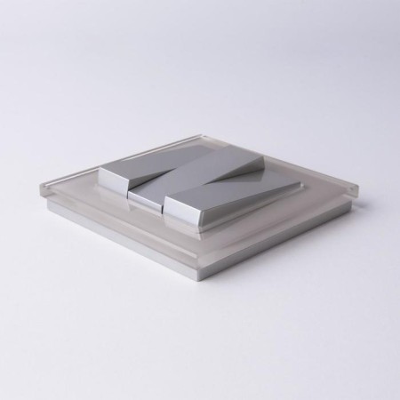 Frame for 1 post WL01-FRAME-01, smoky color, glass material-1
