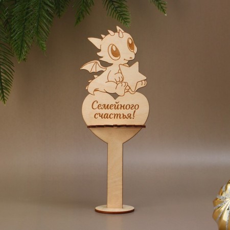 Salvetnik from plywood "Family Happiness"-2