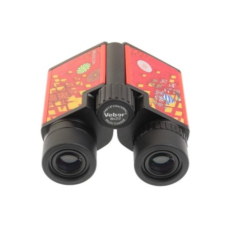 Veber binoculars, 8 × 22, "Moscow", red color-1