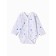 Body baby with a long sleeve "Giraffes", white/blue color, height 62
