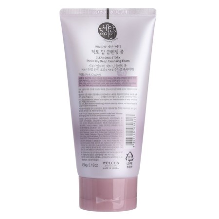 Foam for washing with pink clay Cleansing Story Deep Cleansing Foam (Pink Clay) 150g-1