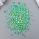 Beads for creativity plastic "Round. Gradient. Mermaid Greens" D = 3-8 mm, set 10 grams