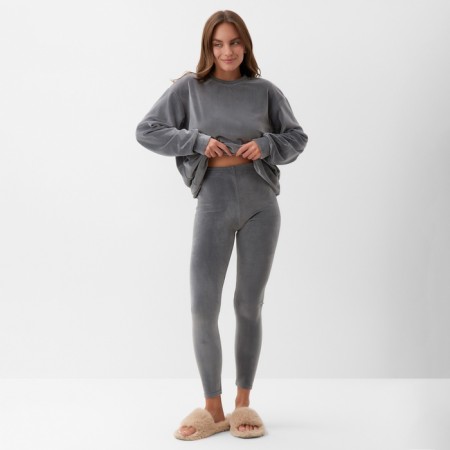 Women's costume (sweatshirt and leggings) KAFTAN PLUSHY p. 48-50, gray-2