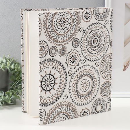 Photo album magnetic 30 sheets "Patterns" Tekstil cover 33.5x28.5x5 cm-2