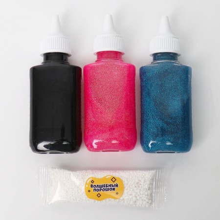 Set for the manufacture of figures from colored gel, pink-blue-2