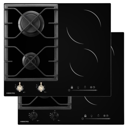 Hoberg VM 6020 B hock surface, combined, 4 burners, black-2