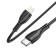 Cable Borofone BX51, Type -C - Lightning, 2.4 A, 1 m, PVC braid, black