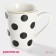 Porcelain share mug "Circles", 350 ml, white color