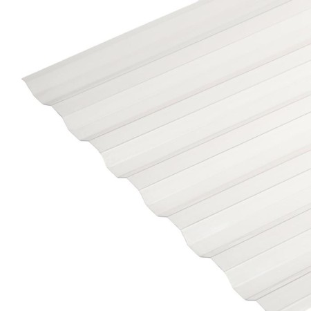 Polycarbonate monolithic, roofing, trapezoid 0.8 mm, 2 × 1.05 m, transparent
