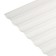 Polycarbonate monolithic, roofing, trapezoid 0.8 mm, 2 × 1.05 m, transparent