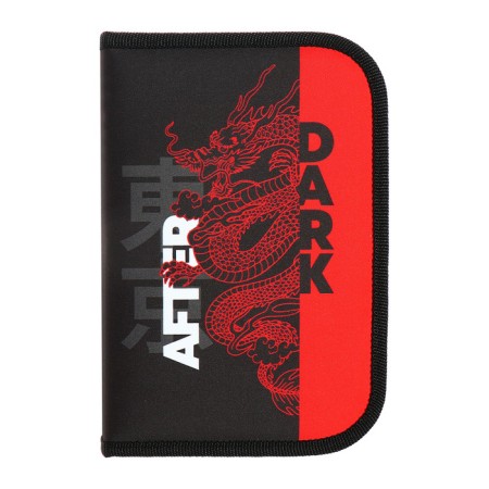 Penal 1 section 140 x 210 x 40 mm, folding pocket and cosmetic bag, fabric, calligrata top content "Dragon"-2