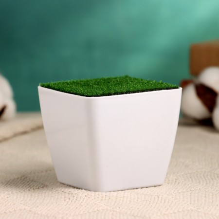 Floristic Kashpo "Axel" white, 7x7x6cm-1