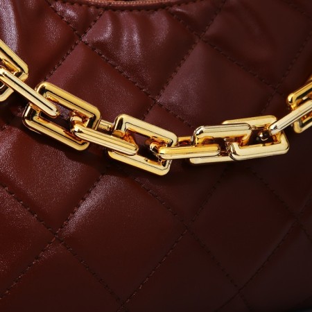 Cross-Bodi Bag on a zipper, brown color-3