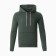 Male sweatshirt was laid down, the color is dark green, size 50