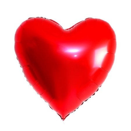 Foil ball 32 "heart", red color-1