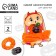 Hair elastic band and Halloween icon “I protect from evil spirits”.
