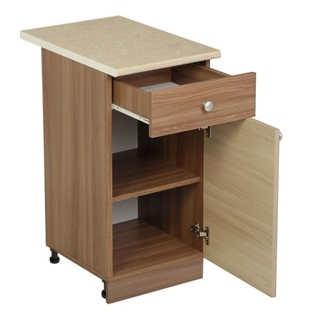 Floor cabinet, 400 × 450 × 840, ash shimo dark/ash shimo bright-2