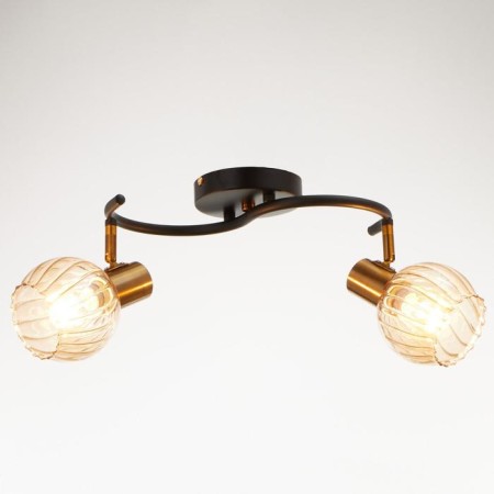 SPOT CHAST 58702/2 2x60W E14, gold/black 35x17x13 cm