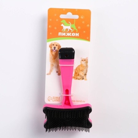 Pucker Plastic "Bone" with self -cleaning, 8.5 x 12.5 cm, pink-4