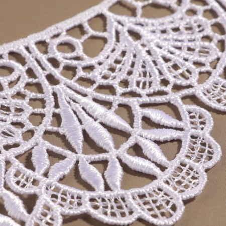 Collar sewing, guipyur, 21 × 7 cm, white color-4