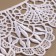 Collar sewing, guipyur, 21 × 7 cm, white color