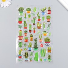 Plastic sticker volumetric 