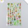 Plastic sticker volumetric "cacti in pots" 14.5x26 cm