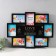 Multipher "Love" collage in 8 photos 10x15 cm, black with gold