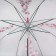 Umbrella - a semiautomatic “flowers” ​​cane, 8 spokes, r = 45 cm, the color is transparent/pink