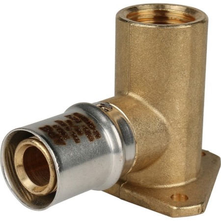 STOUT SFP-0012-001220, 1/2 "x 20 mm, wall, mount, elongated, brass